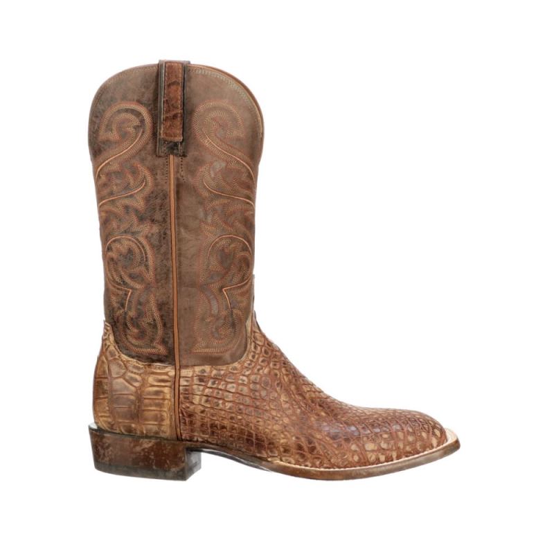 Lucchese Boots | Russell - Cognac + Chocolate