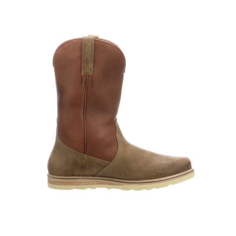 Lucchese Boots | Suede Pull On Range Boot - Olive