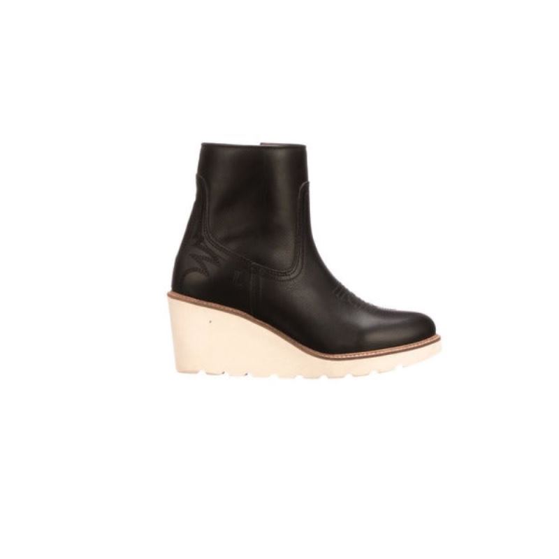 Lucchese Boots | Music City Wedge Bootie - Black