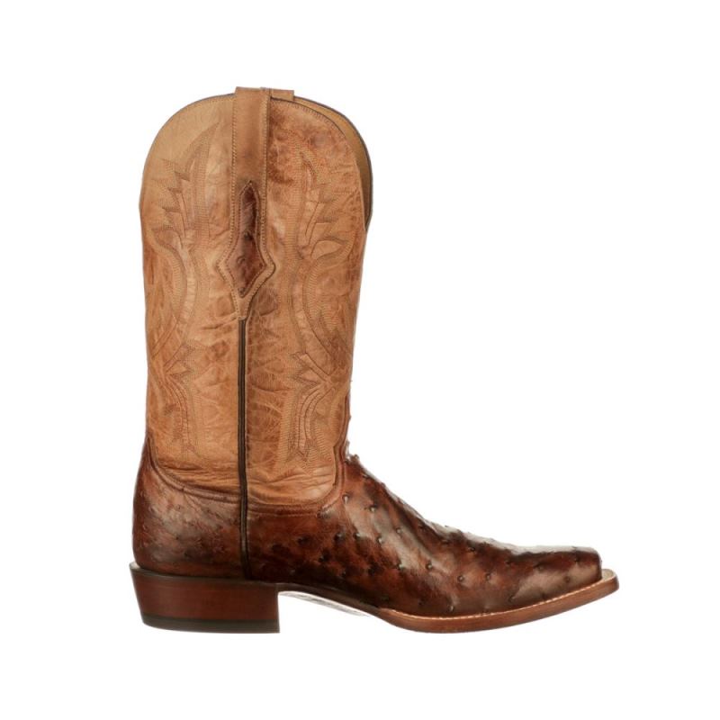 Lucchese Boots | Cliff - Chocolate + Tan