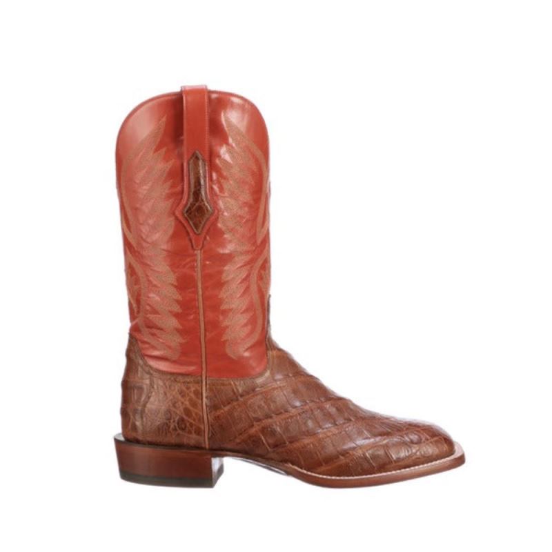 Lucchese Boots | Bryan Exotic - Cognac + Pekoe Orange