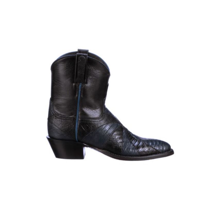 Lucchese Boots | Gillian - Navy/Black + Black