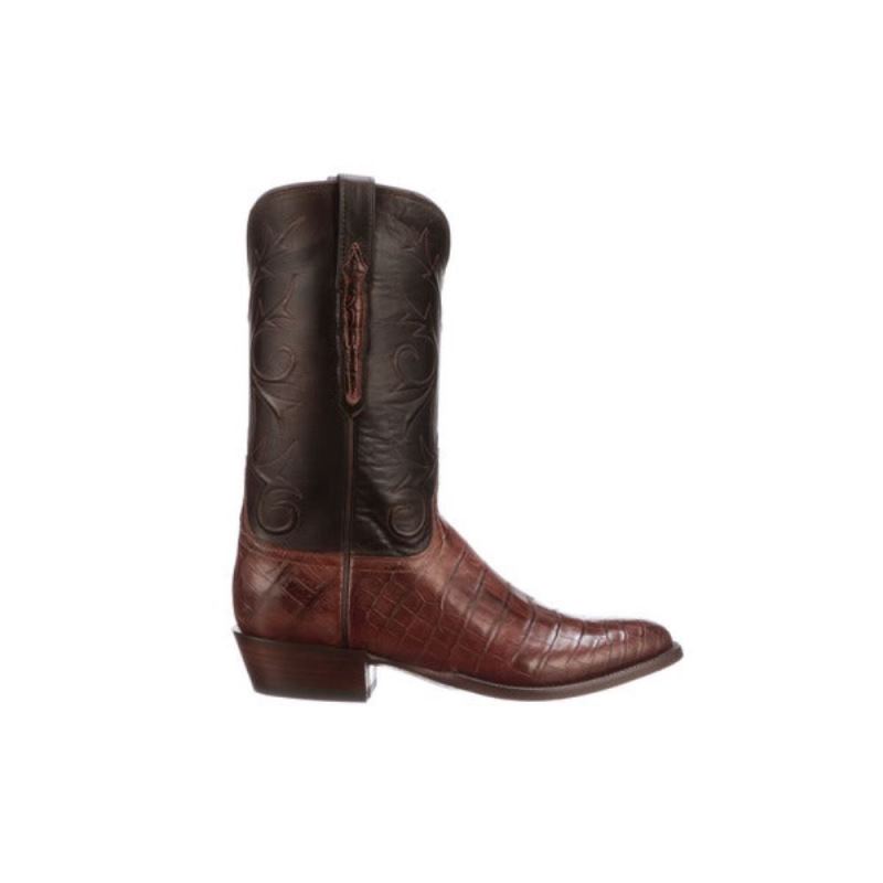 Lucchese Boots | Cruz - Dark Brown + Black