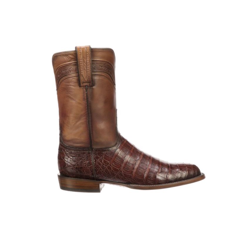 Lucchese Boots | Wilson - Sienna + Dark Brown