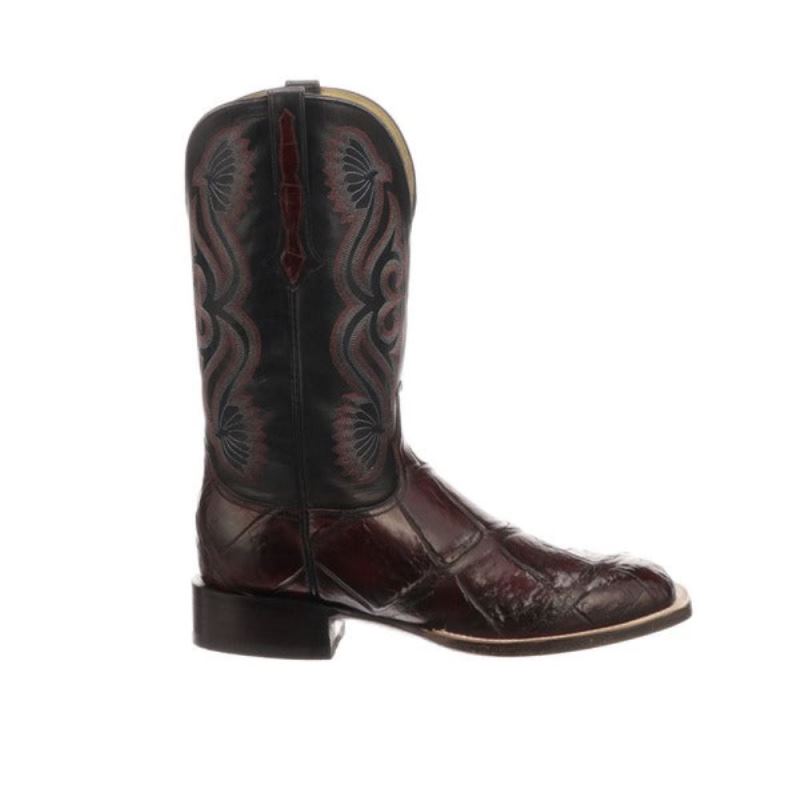 Lucchese Boots | Roy - Black Cherry + Black