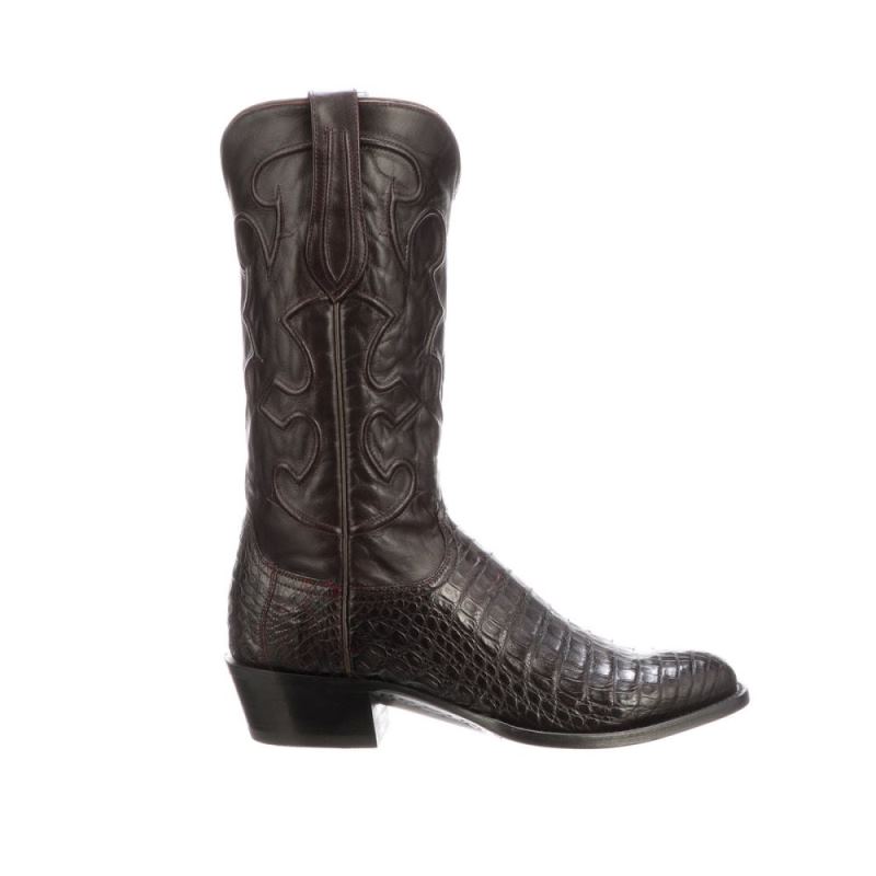 Lucchese Boots | Charles - Black Cherry + Cordovan