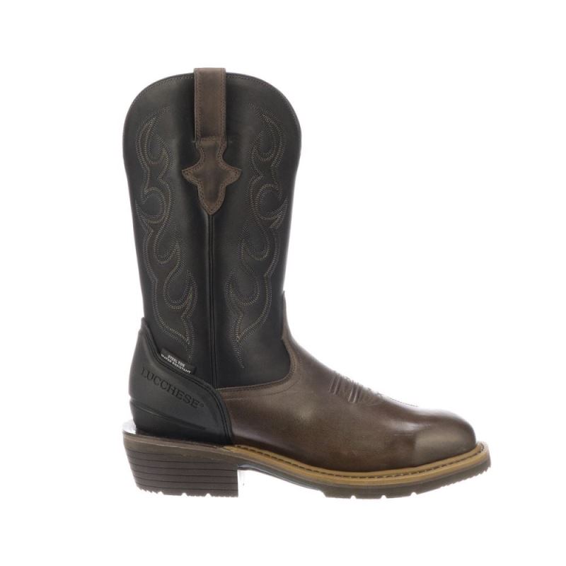 Lucchese Boots | Welted Western 12" Work Boot - Mocha