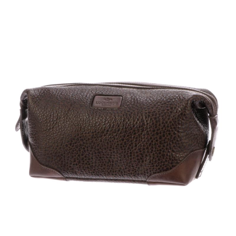Lucchese Boots | Dopp Kit - Chocolate