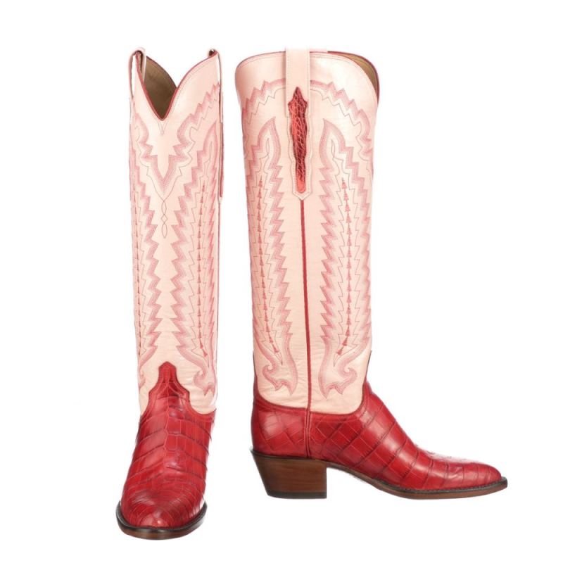 Lucchese Boots | Priscilla Exotic - Red