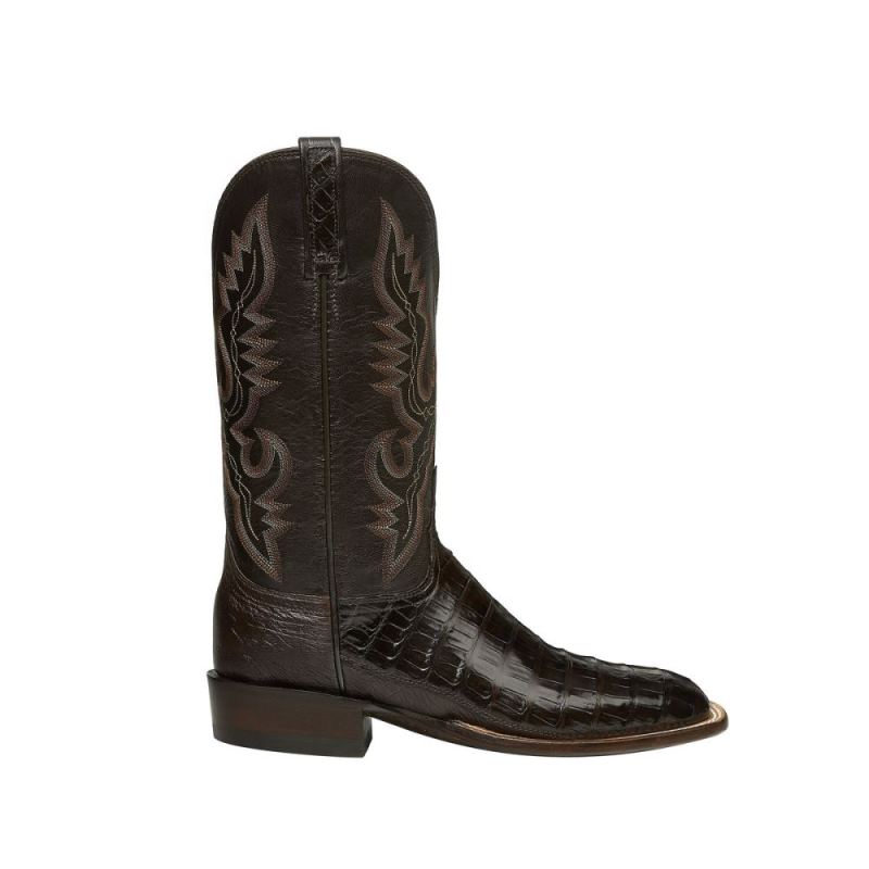 Lucchese Boots | Trent - Chocolate + Dark Brown