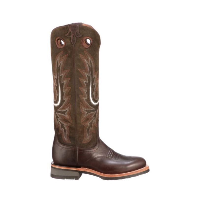 Lucchese Boots | Ruth Tall - Chocolate + Olive