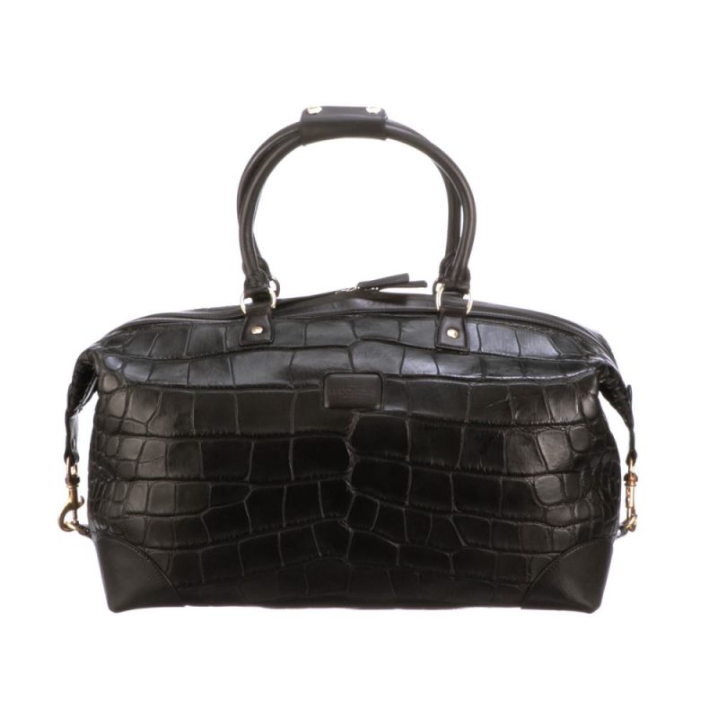 Lucchese Boots | Giant Gator Duffel - Small - Black