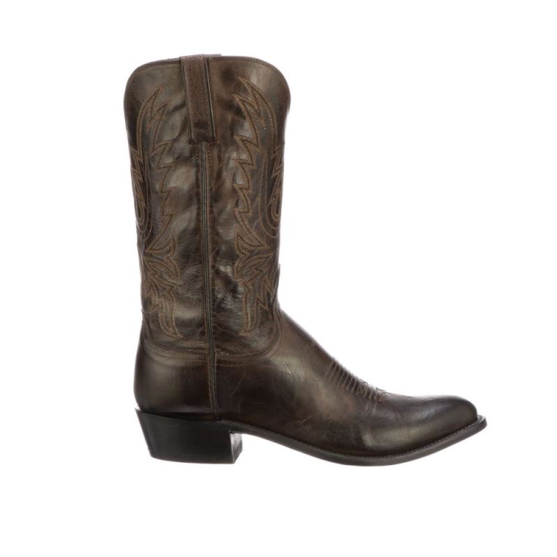 Lucchese Boots | Corbin - Chocolate + Mad Dog Goat