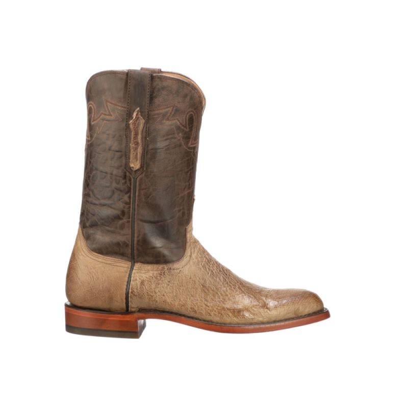 Lucchese Boots | Sunset Exotic - Olive