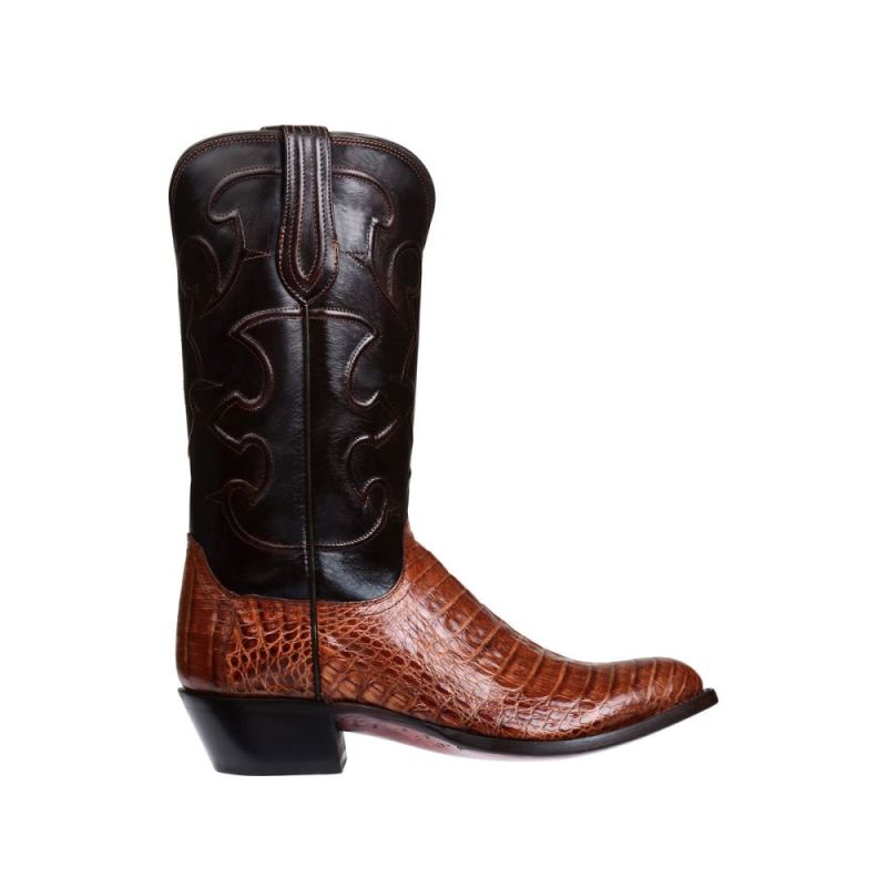 Lucchese Boots | Charles - Sienna + Dark Brown