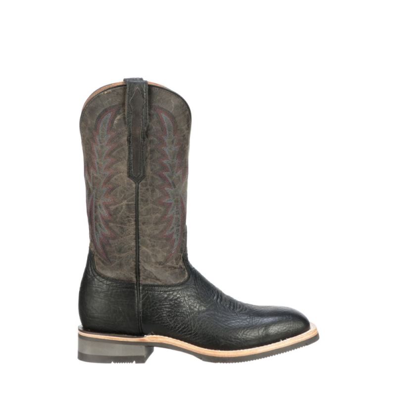 Lucchese Boots | Rudy - Black + Anthracite Grey