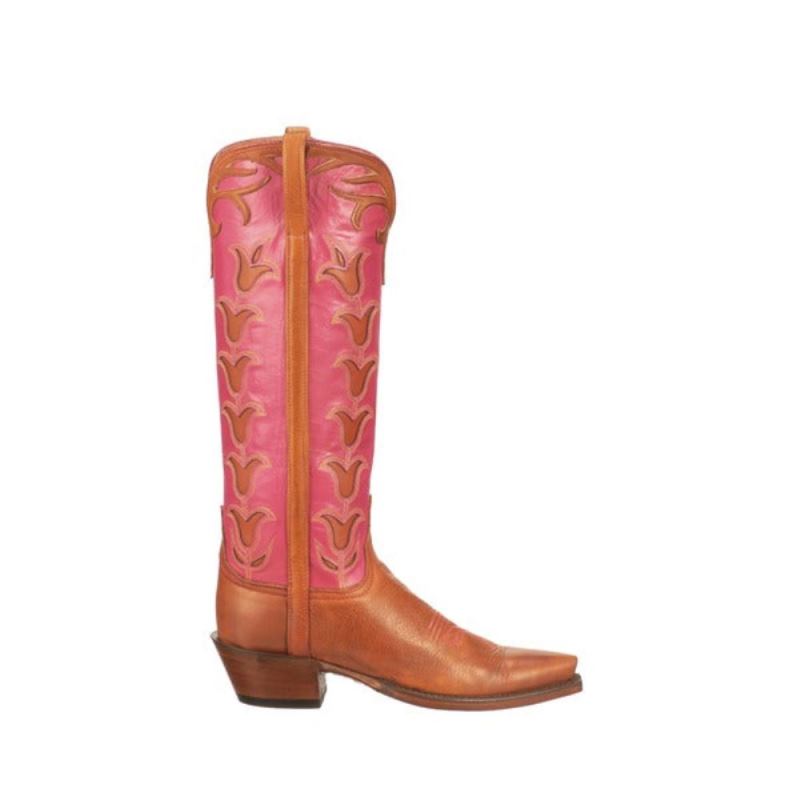 Lucchese Boots | Ladies Tall Tulip - Whiskey