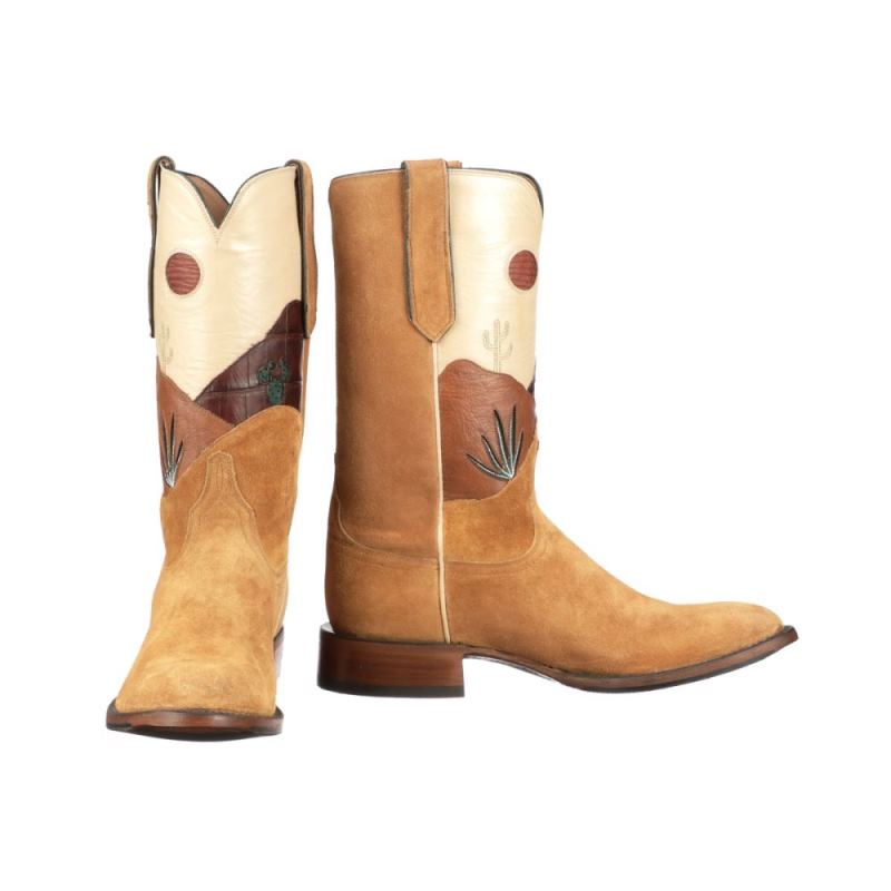 Lucchese Boots | Men'S White Sands - Cognac