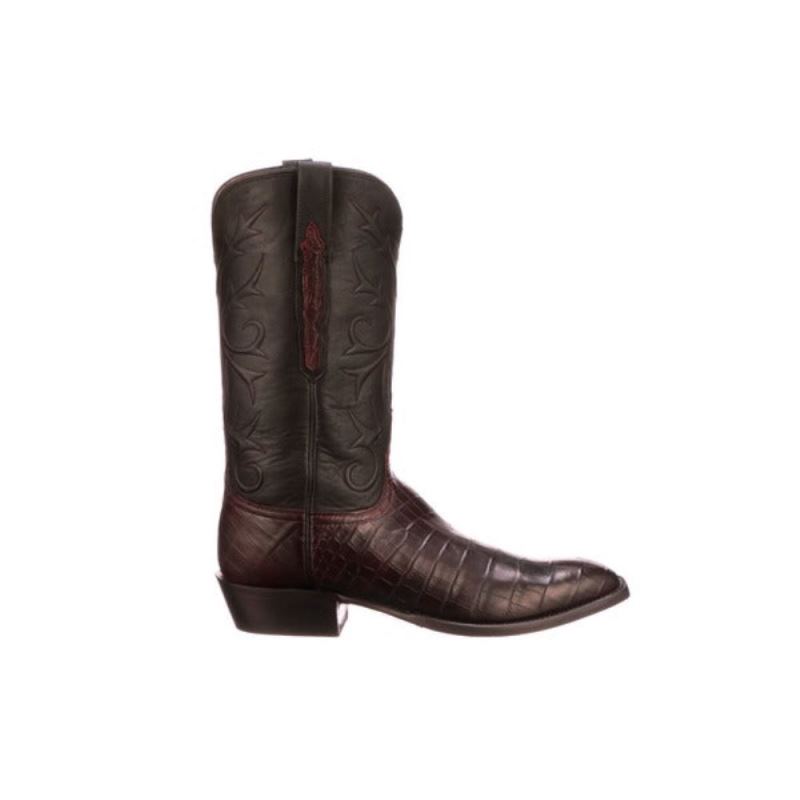 Lucchese Boots | Cruz - Black Cherry + Black