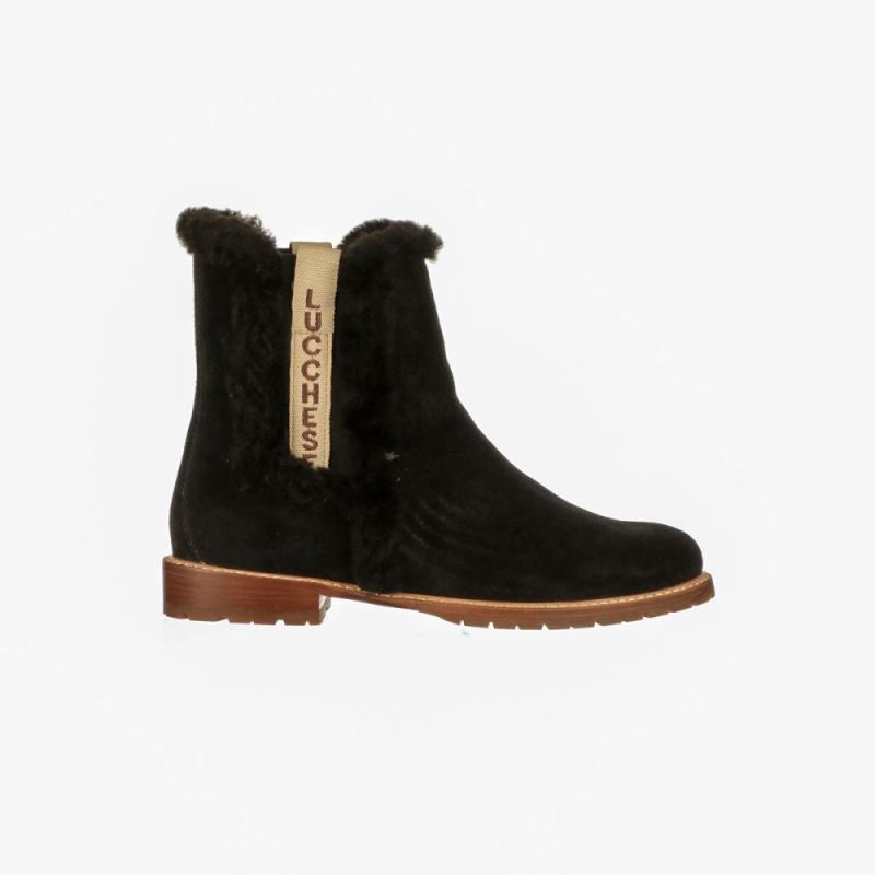 Lucchese Boots | Shearling Garden Boot - Black [LcHel9HbKzt] - $99.99 ...