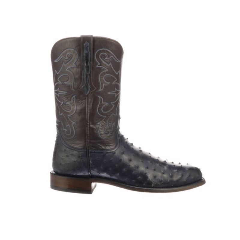 Lucchese Boots | Hudson - Navy + Chocolate