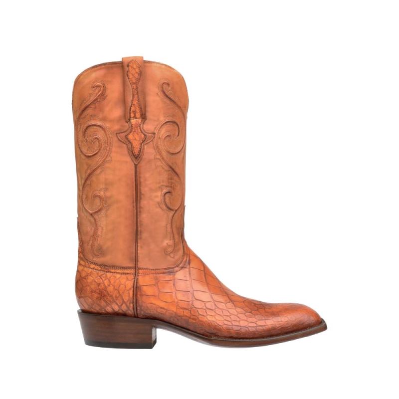 Lucchese Boots | Colton - Cognac + Light Brown