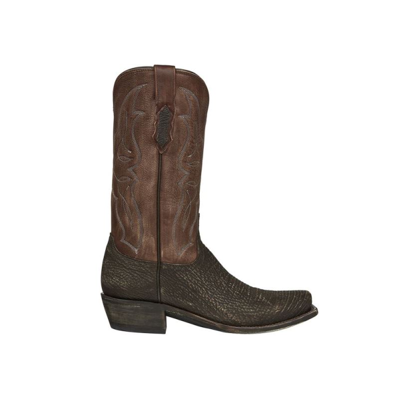 Lucchese Boots | Carl - Chocolate + Brown