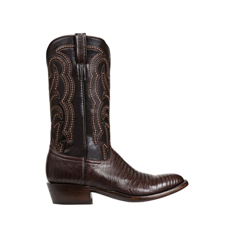 Lucchese Boots | Kip - Cigar + Dark Brown