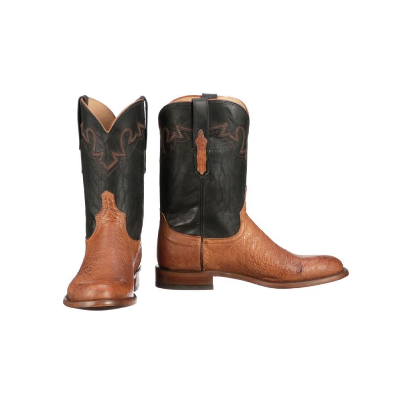 Lucchese Boots | Sunset Exotic - Cognac