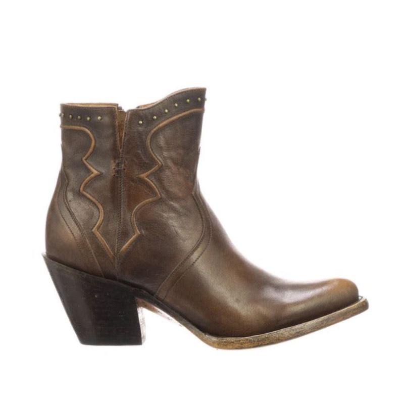 Lucchese Boots | Karla - Maple + Matte Black
