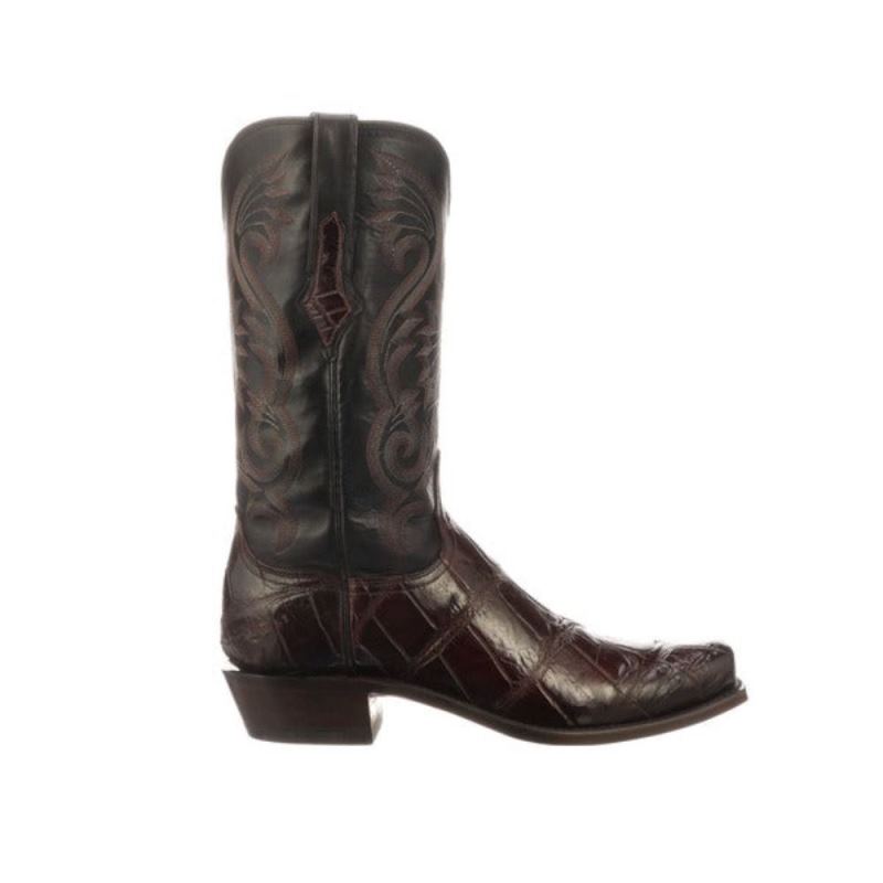 Lucchese Boots | Rio - Black Cherry + Black