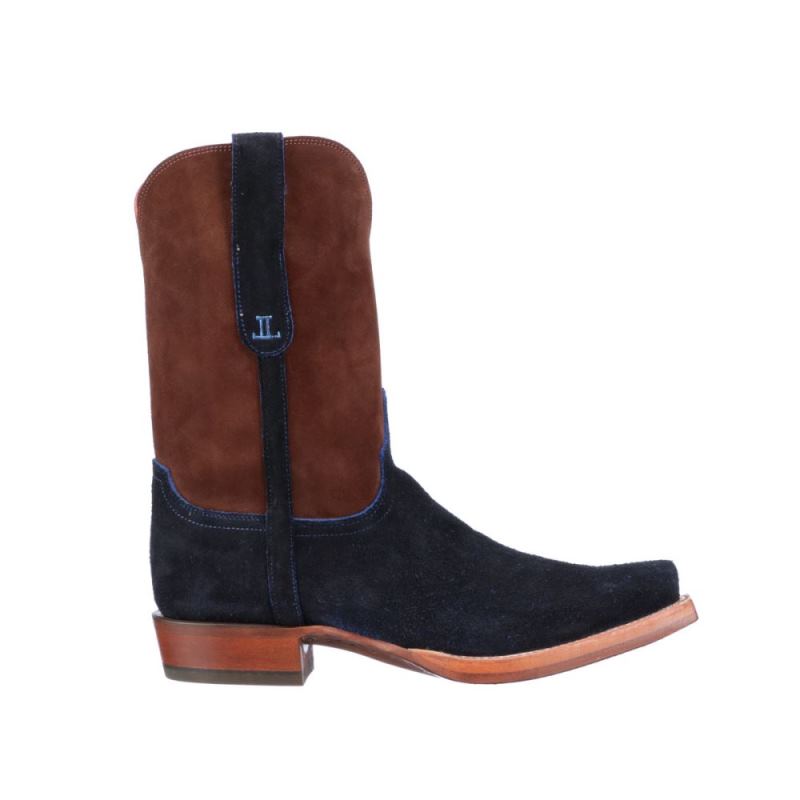Lucchese Boots | Stead - Blue + Rust