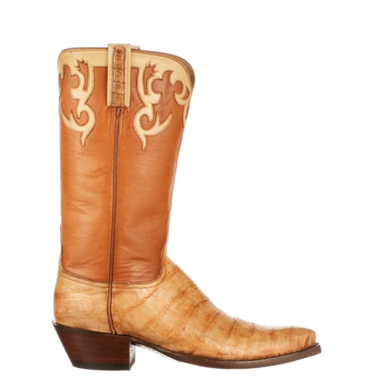 Lucchese Boots | Hollywood Rose - Tan + Honey