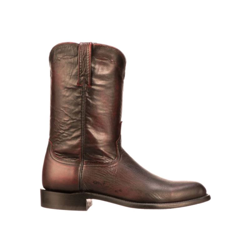 Lucchese Boots | Majestic Roper - Black Cherry