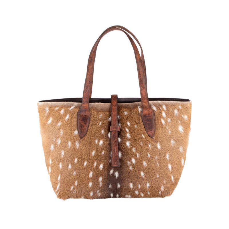 Lucchese Boots | Large Axis Tote Bag - Axis Brown