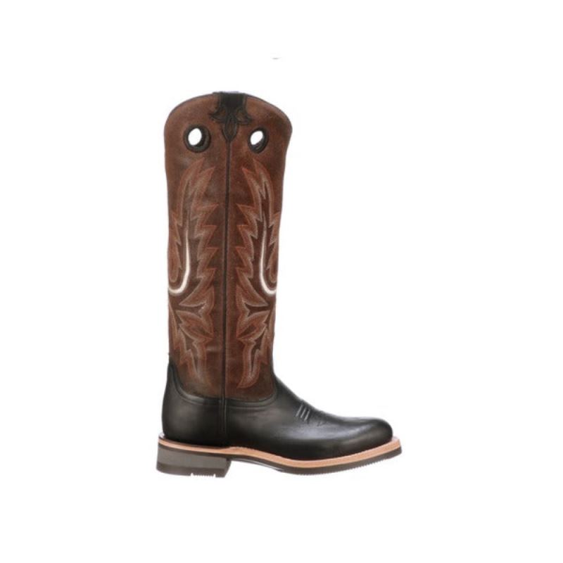 Lucchese Boots | Ruth Tall - Black + Chocolate