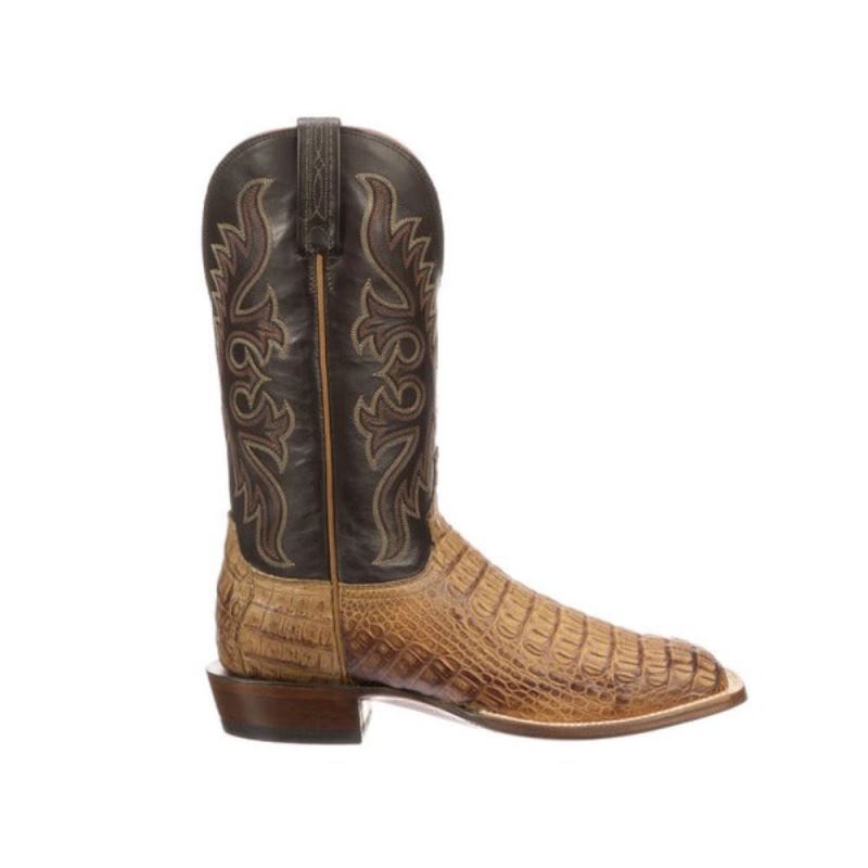 Lucchese Boots | Fisher - Tan + Chocolate
