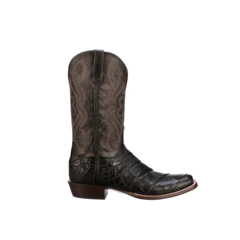 Lucchese Boots | Roy - Black + Anthracite Grey