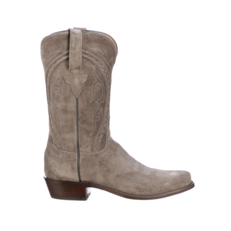 Lucchese Boots | Jessie Suede - Steel Grey