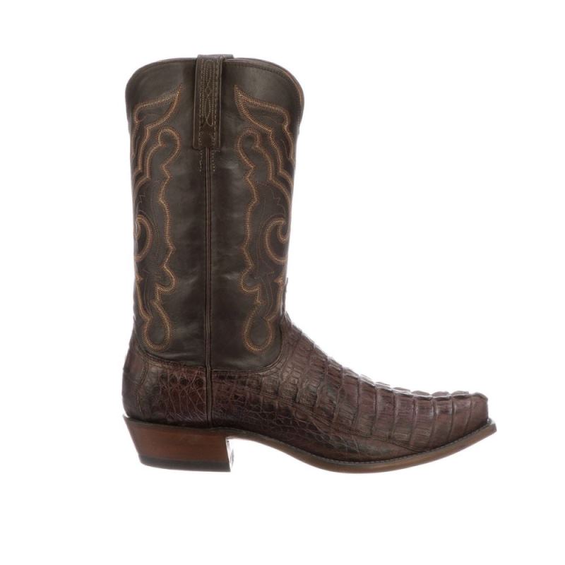 Lucchese Boots | Franklin - Barrel Brown + Chocolate